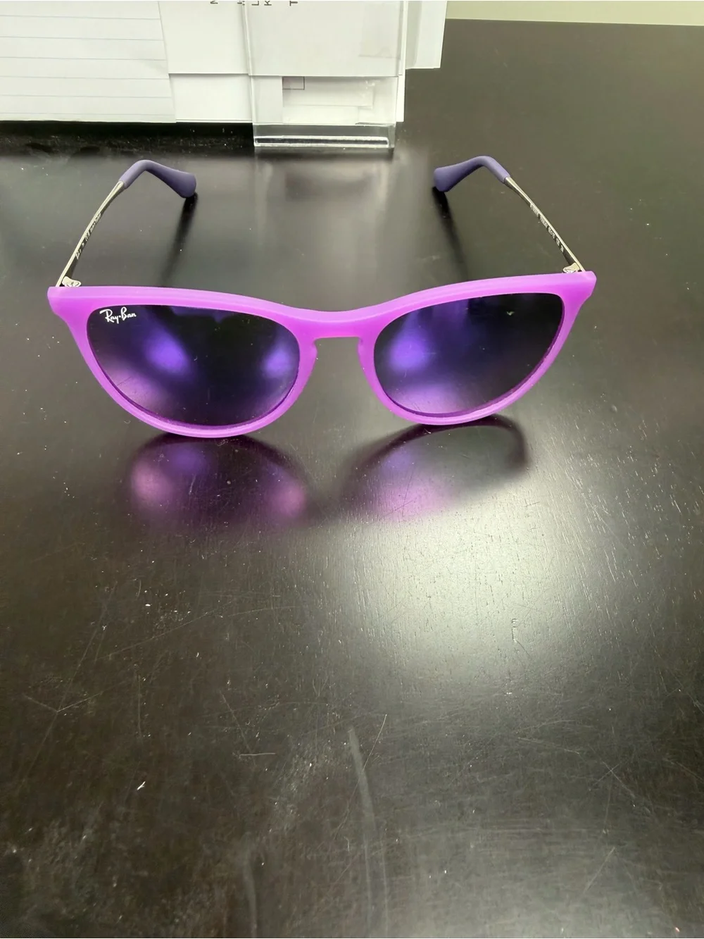 Ray-Ban Purple Frame with Purple Mirrored Lenses Sunglasses